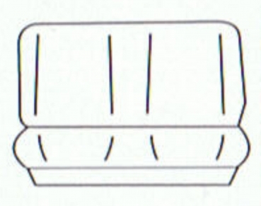 2er-(Zweier) Doppel-Sitzbank - Hawaii Autositzbezug - ca.120cm Sitzfläche