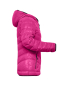 Preview: Superleichte DAUNEN JACKE mit Kapuze - DAMEN - magenta/anthrazit