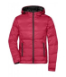Preview: Superleichte Daunenjacke mit Kapuze - DAMEN - rot