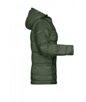 Superleichte Daunenjacke mit Kapuze - DAMEN - olive