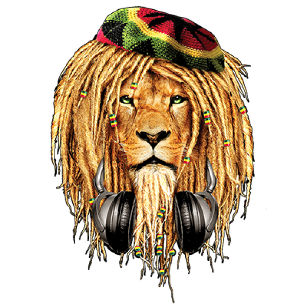 T-Shirt - kurzarm - rasta lion