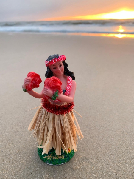 Hawaii Wackel Hula Mann Wackelfigur Mädchen Auto Dashboard Figur Puppe 13cm NEU