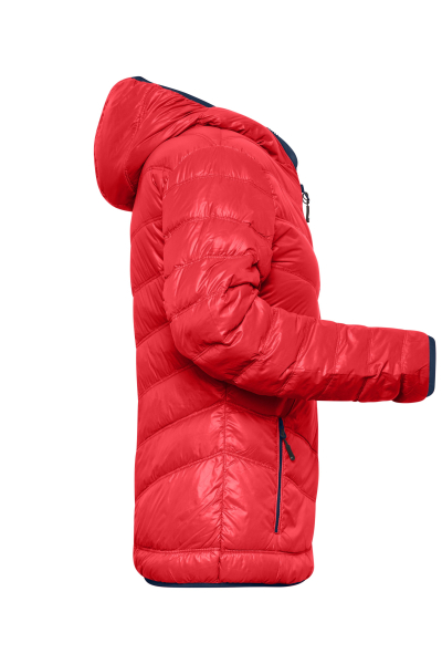 Superleichte DAUNENJACKE mit Kapuze - DAMEN - rot