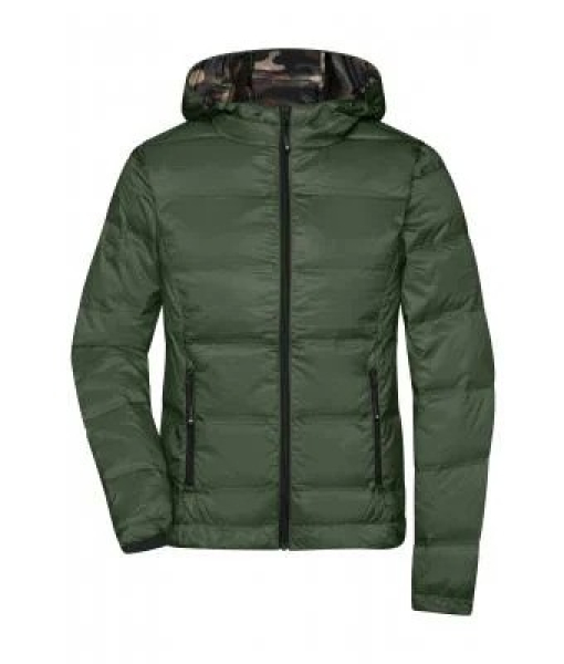 Superleichte Daunenjacke mit Kapuze - DAMEN - olive