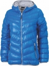 Superleichte DAUNEN JACKE mit Kapuze - DAMEN - blau/grau